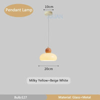 Lampe Suspendue Bauhaus en Verre Art Français LED | Marco Lucetti Lampe à suspension / Lumière blanche