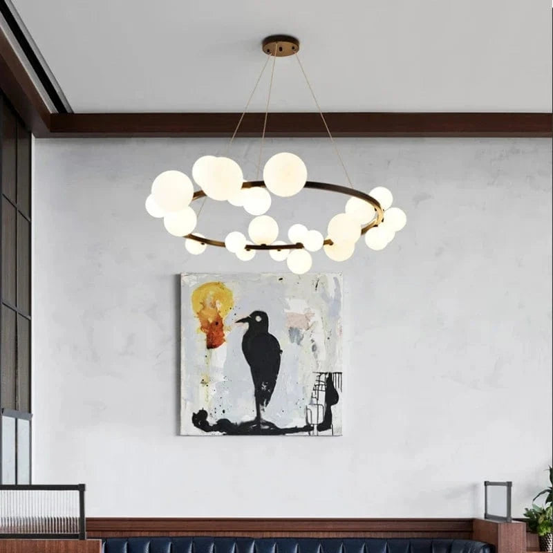 Lampe Suspendue Boule de Verre Clair avec Cordon Réglable et Emballage Sécurisé | Marco Lucetti