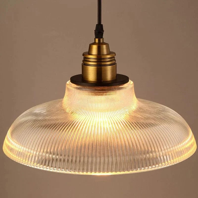Lampe suspendue Creative Vintage à Rayures pour pot de verre lumières E27 LED. | Marco Lucetti