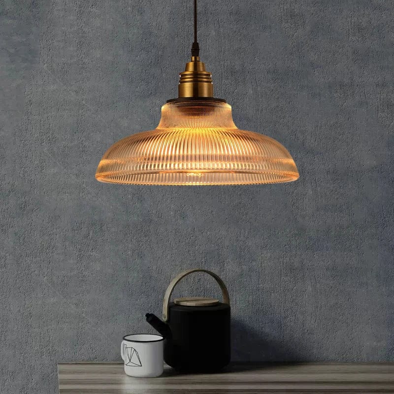 Lampe suspendue Creative Vintage à Rayures pour pot de verre lumières E27 LED. | Marco Lucetti