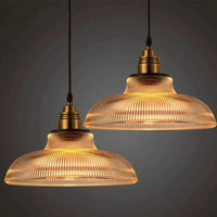 Lampe suspendue Creative Vintage à Rayures pour pot de verre lumières E27 LED. | Marco Lucetti