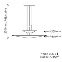 Lampe suspendue "Danemark Lounge" | Marco Lucetti 2 couches D grand / Noir / Blanc froid