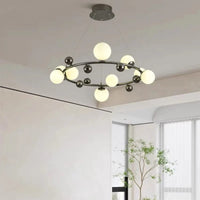 Lampe suspendue design en métal et verre ajustable pour décoration intérieure | Marco Lucetti
