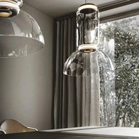 Lampe suspendue design italien LED transparente | Marco Lucetti