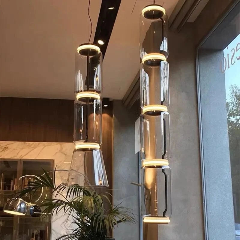 Lampe suspendue design italien LED transparente | Marco Lucetti