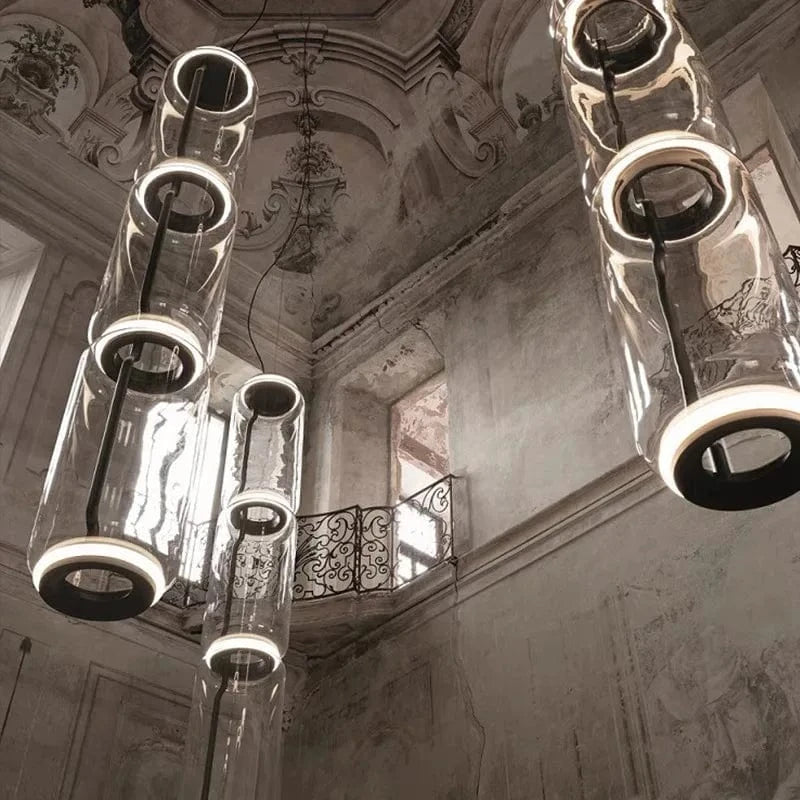 Lampe suspendue design italien LED transparente | Marco Lucetti
