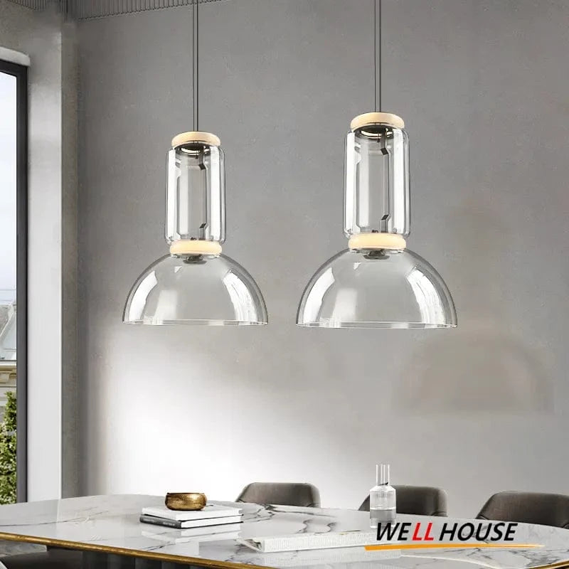 Lampe suspendue design italien LED transparente | Marco Lucetti
