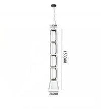 Lampe suspendue design italien LED transparente | Marco Lucetti Couches C-5 / Lumière chaude 3000K