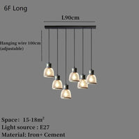 Lampe suspendue en béton industriel et abat-jour en fer. | Marco Lucetti L6F / LED 4W (Max100W)