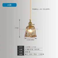 Lampe suspendue en laiton et verre LED de style nordique japonais. | Marco Lucetti UN