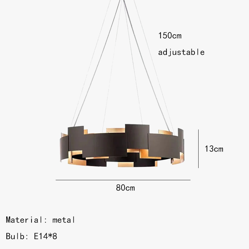 Nouveauté : Lampe Suspendue en Métal avec Cordon d'Ampoule Réglable