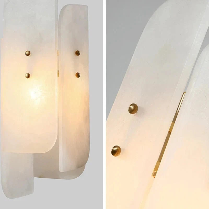 Lampe suspendue en marbre "Marble Glow" avec fil de cuivre réglable | Marco Lucetti