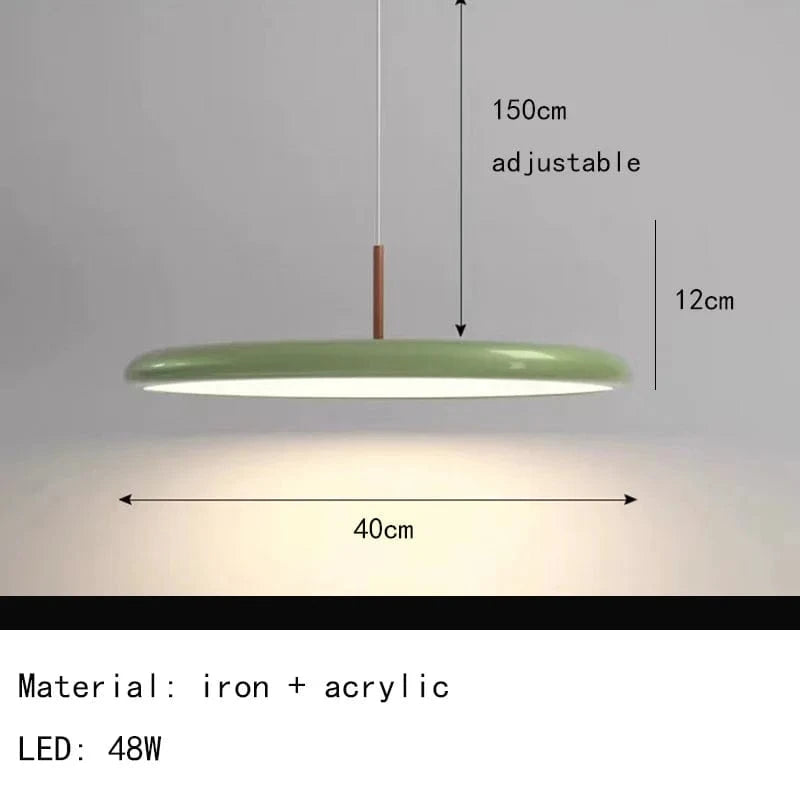 Lampe suspendue en métal personnalisable pour bars et restaurants | Marco Lucetti 40 cm-Vert / 3 modifiables