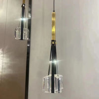 Lampe Suspendue en Résine et Cuir Artificiel Style Moderne - Réglable en Hauteur | Marco Lucetti