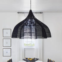 Lampe Suspendue en Rotin Pétales pour Salon et Cuisine | Marco Lucetti