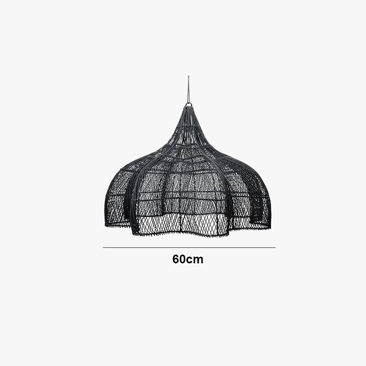 Lampe Suspendue en Rotin Pétales pour Salon et Cuisine | Marco Lucetti