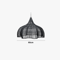 Lampe Suspendue en Rotin Pétales pour Salon et Cuisine | Marco Lucetti