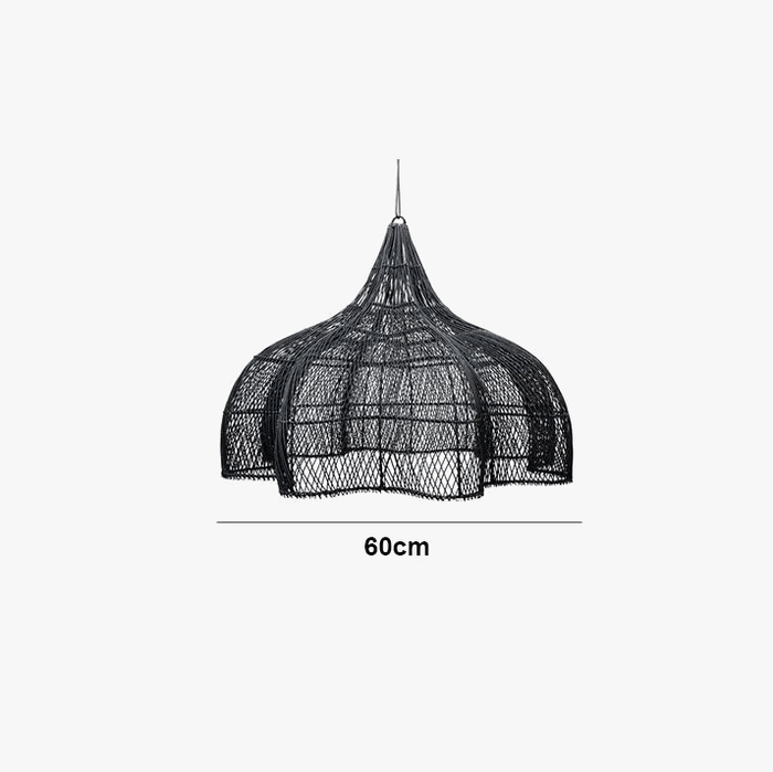 Lampe Suspendue en Rotin Pétales pour Salon et Cuisine | Marco Lucetti