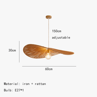 Lampe Suspendue en Rotin Tissé - Style Sud-Est Asiatique Authentic | Marco Lucetti