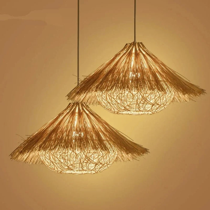 Lampe suspendue en rotin tressé à la main - Édition exclusive | Marco Lucetti