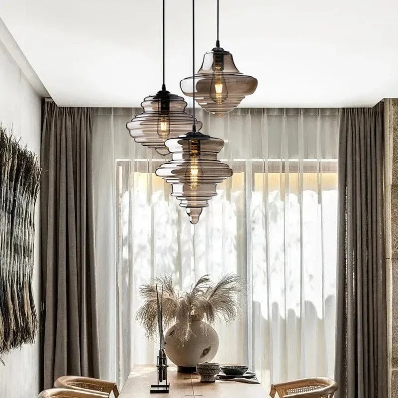 Lampe suspendue en verre design moderne pour bars et cafés - Éclairage haut de gamme | Marco Lucetti