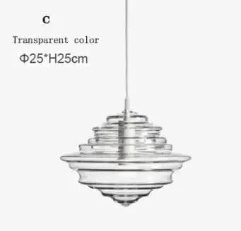 Lampe suspendue en verre design moderne pour bars et cafés - Éclairage haut de gamme | Marco Lucetti C verre clair