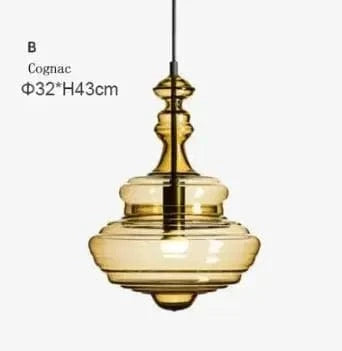 Lampe suspendue en verre design moderne pour bars et cafés - Éclairage haut de gamme | Marco Lucetti Verre à cognac B