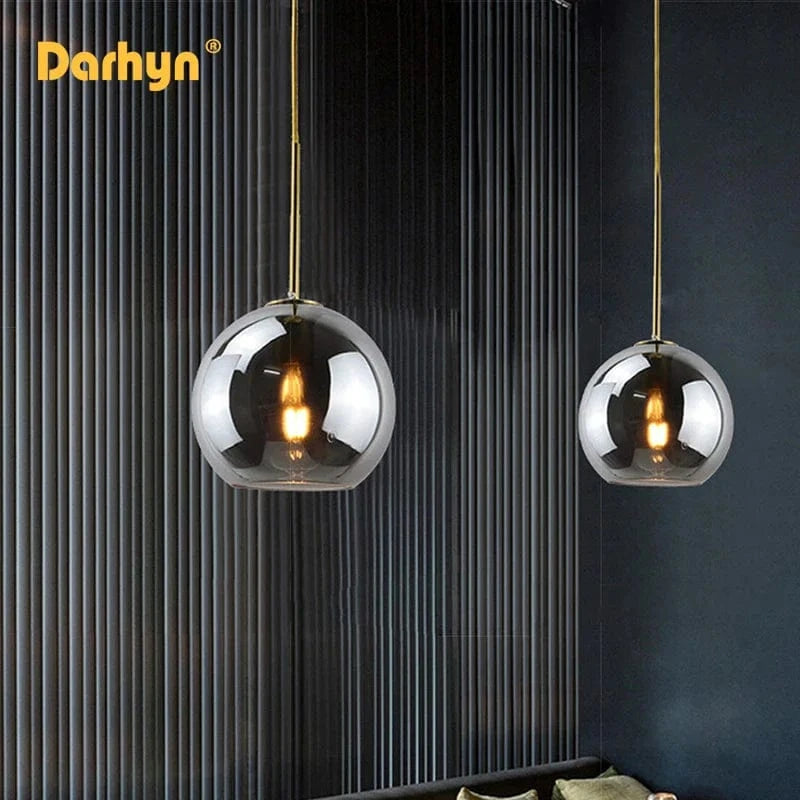Lampe suspendue en verre design moderne pour loft - Éclairage élégant et contemporain | Marco Lucetti
