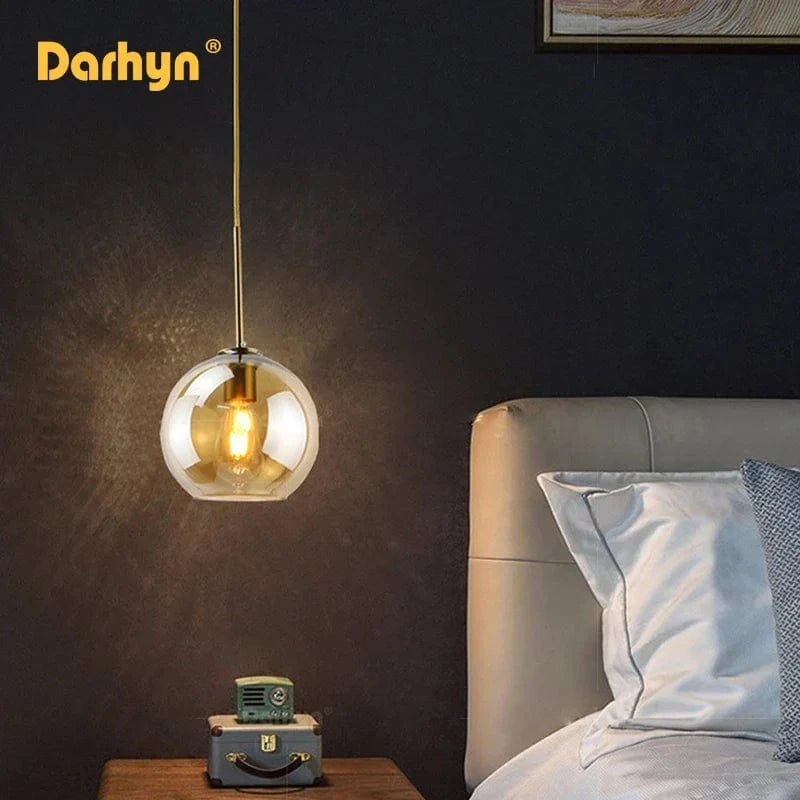 Lampe suspendue en verre design moderne pour loft - Éclairage élégant et contemporain | Marco Lucetti