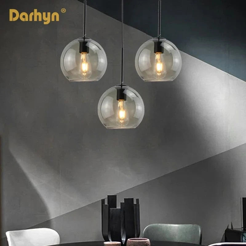 Lampe suspendue en verre design moderne pour loft - Éclairage élégant et contemporain | Marco Lucetti