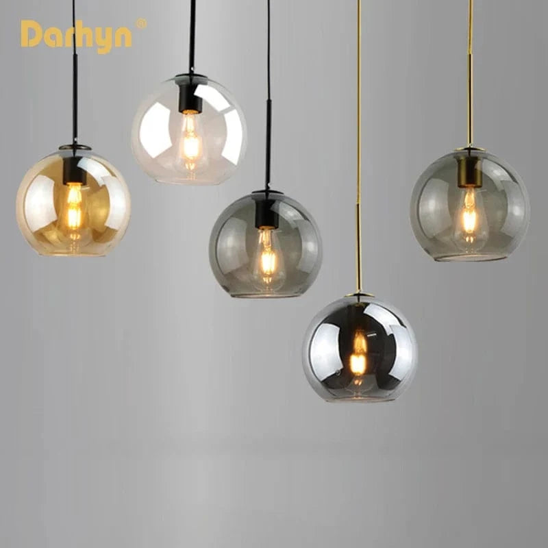 Lampe suspendue en verre design moderne pour loft - Éclairage élégant et contemporain | Marco Lucetti