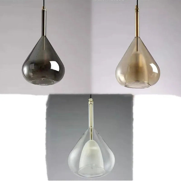 Suspension en verre design nordique minimaliste, l'élégance contemporaine