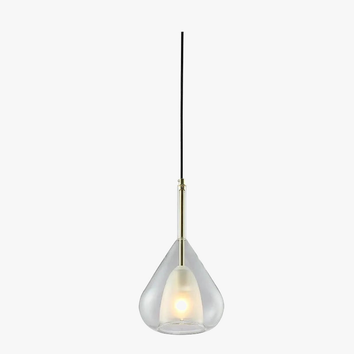 Suspension en verre design nordique minimaliste, l'élégance contemporaine