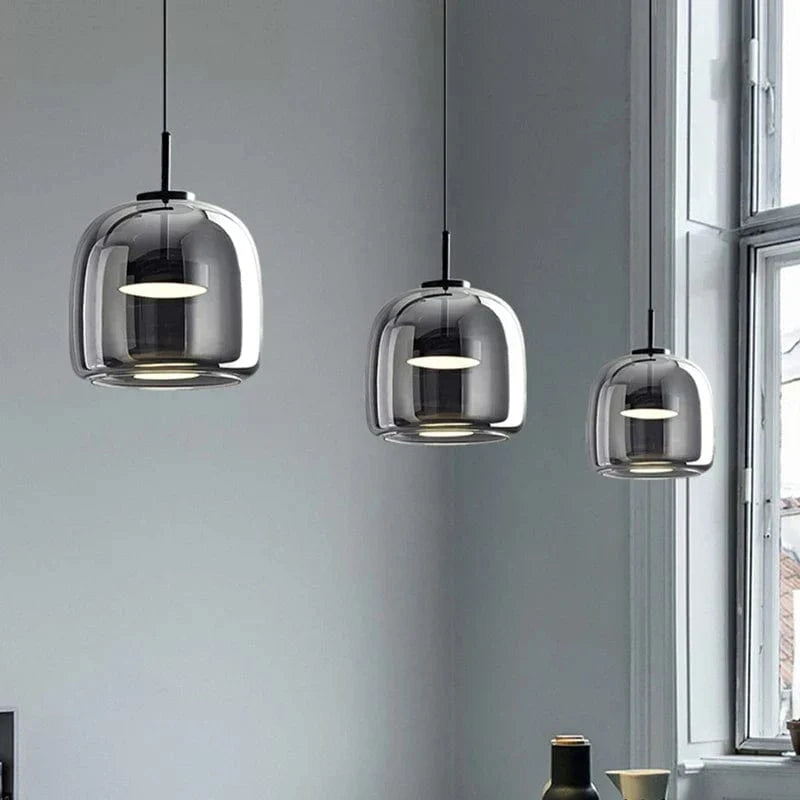 Lampe suspendue en verre LED de luxe au style nordique moderne | Marco Lucetti