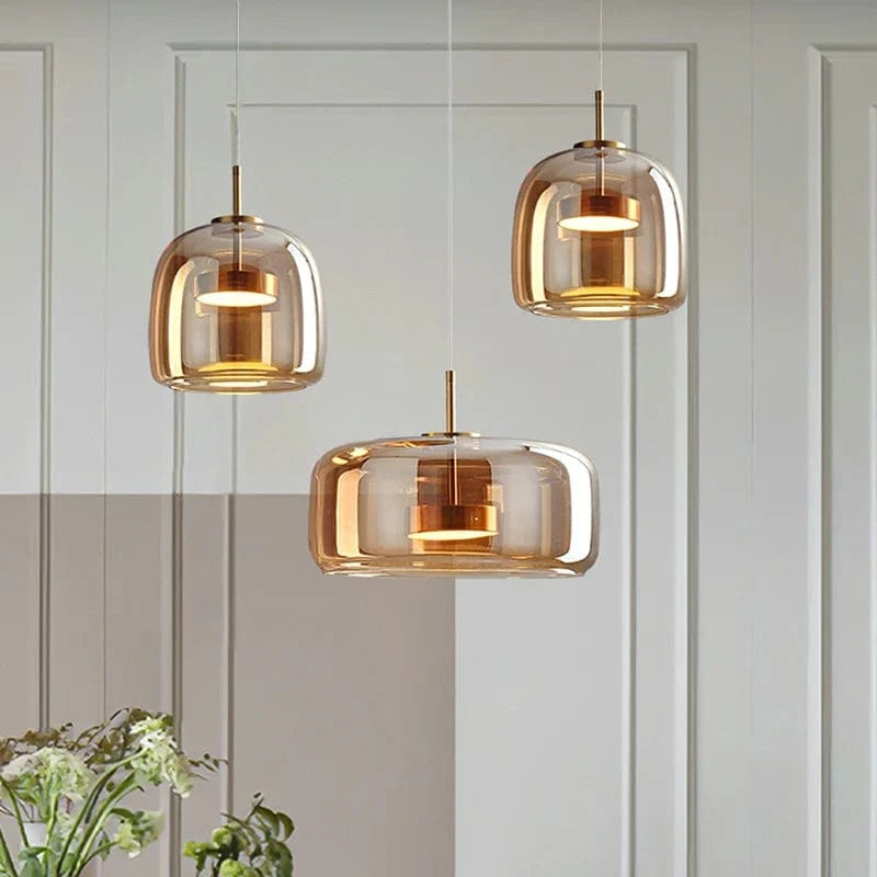 Lampe suspendue en verre LED de luxe au style nordique moderne | Marco Lucetti