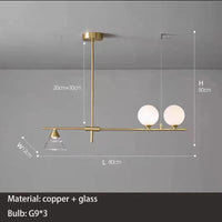 Lampe suspendue en verre moderne pour une décoration intérieure tendance | Marco Lucetti 3 lumières / 3 modifiables