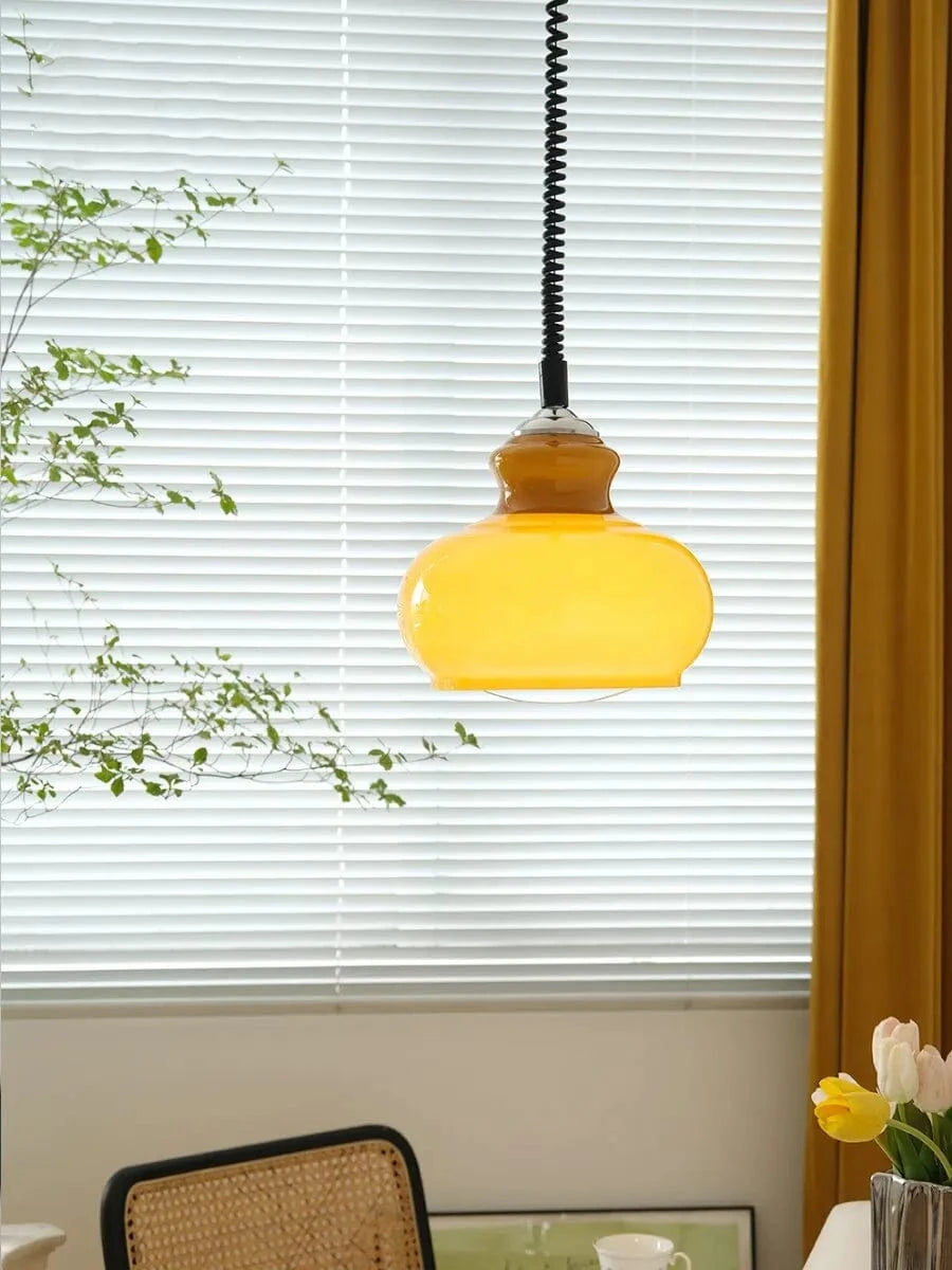 Lampe suspendue en verre style médiéval pour ambiance bistrot | Marco Lucetti