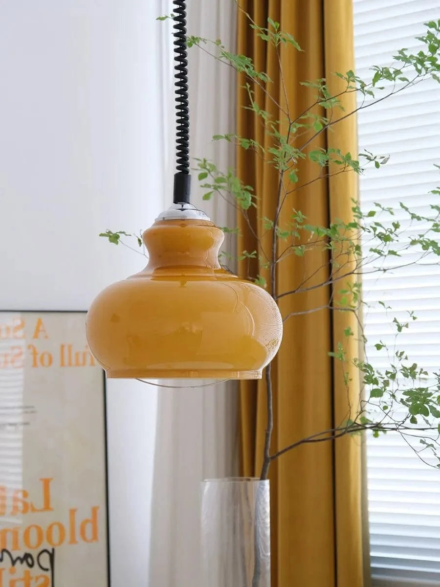 Lampe suspendue en verre style médiéval pour ambiance bistrot | Marco Lucetti