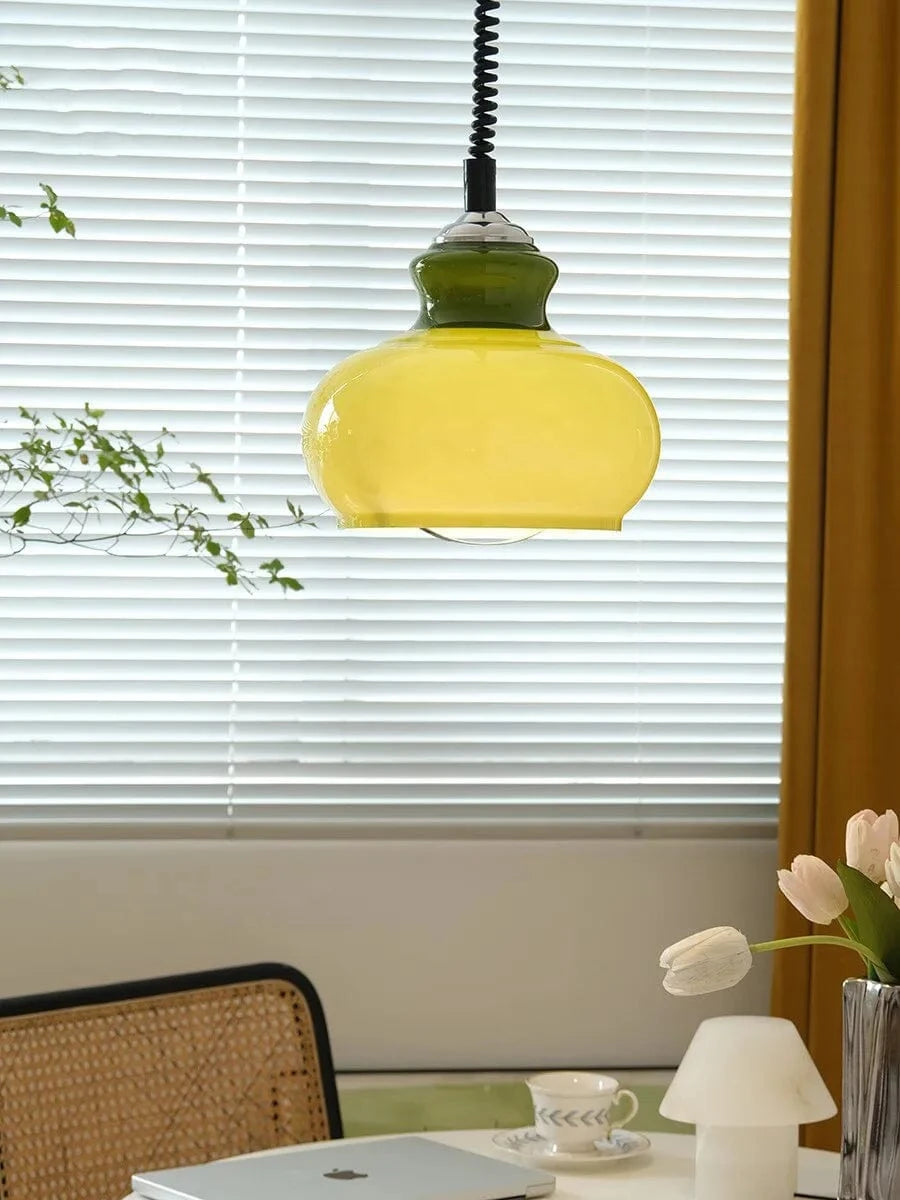 Lampe suspendue en verre style médiéval pour ambiance bistrot | Marco Lucetti