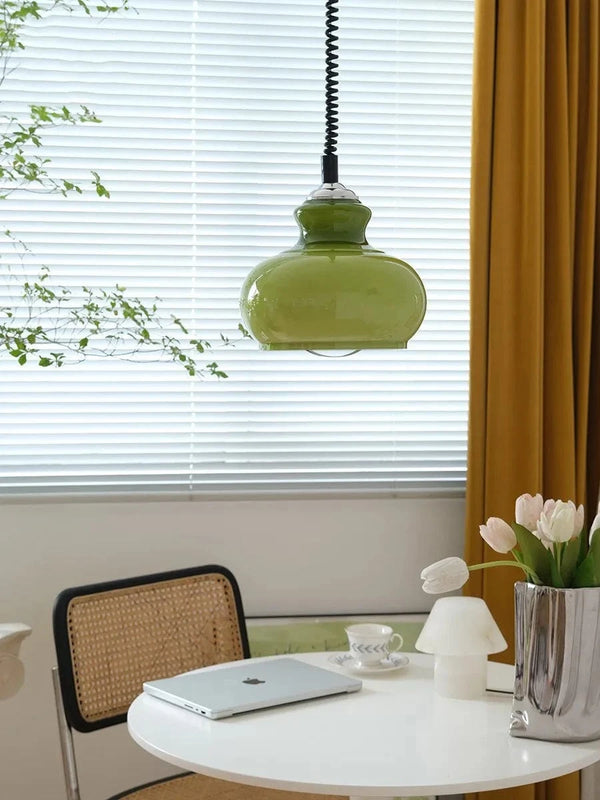 Lampe suspendue en verre style médiéval pour ambiance bistrot | Marco Lucetti