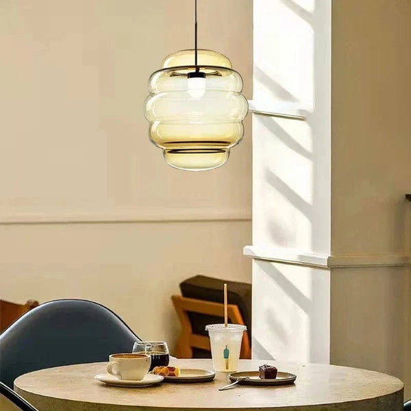 Lampe Suspendue en Verre Transparent Réglable pour Restaurant et Bar | Marco Lucetti