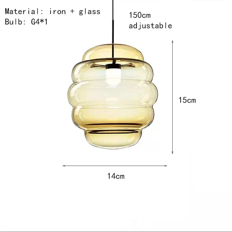 Lampe Suspendue en Verre Transparent Réglable pour Restaurant et Bar | Marco Lucetti Verre à Cognac 14cm / 4000K