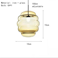 Lampe Suspendue en Verre Transparent Réglable pour Restaurant et Bar | Marco Lucetti Verre à Cognac 14cm / 4000K