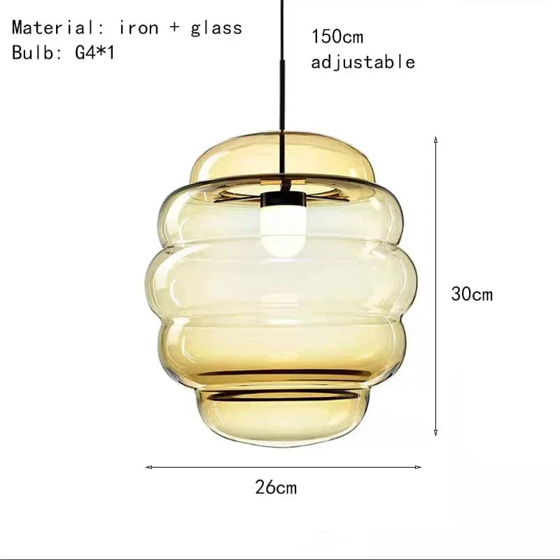 Lampe Suspendue en Verre Transparent Réglable pour Restaurant et Bar | Marco Lucetti Verre à Cognac 26cm / 4000K