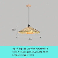 Lampe suspendue LED bois Wabi-Sabi 2022 | Marco Lucetti Un bois Nature D40cm / Lumière chaude