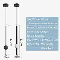 Lampe suspendue LED en aluminium et acrylique - Design Moderne | Marco Lucetti