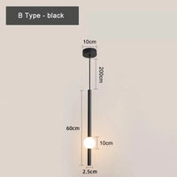 Lampe suspendue LED en aluminium et acrylique - Design Moderne | Marco Lucetti Type B noir / 8-15W / Blanc chaud | CHINE