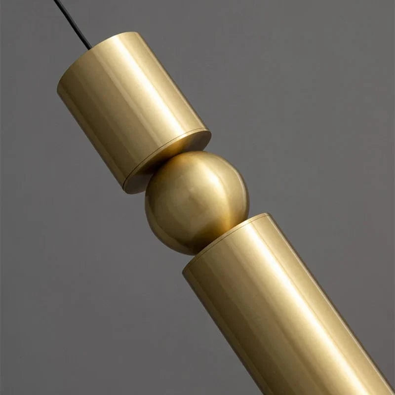 Lampe suspendue LED en laiton pour bar moderne - Livraison directe | Marco Lucetti