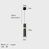 Lampe suspendue LED en laiton pour bar moderne - Livraison directe | Marco Lucetti C / 3 modifiables