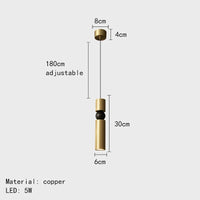 Lampe suspendue LED en laiton pour bar moderne - Livraison directe | Marco Lucetti D / 3 modifiables